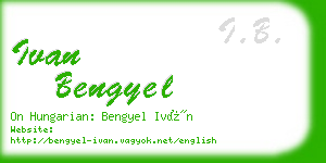 ivan bengyel business card